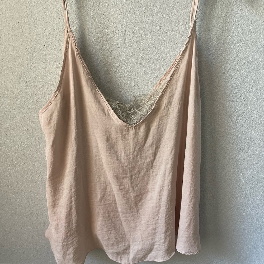 Free People pink lace camisole
